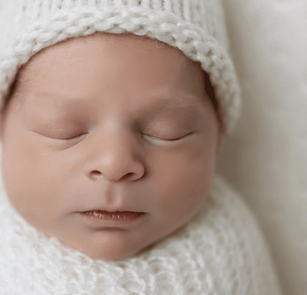 Customer's first son photographed shortly after birth
